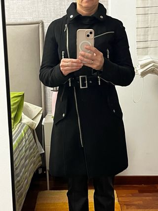 Abrigo Lana Adolfo Domínguez T.36 Negro