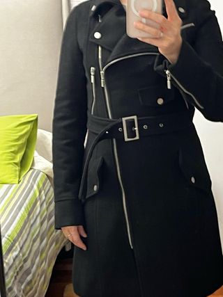 Abrigo Lana Adolfo Domínguez T.36 Negro