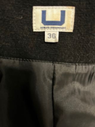 Abrigo Lana Adolfo Domínguez T.36 Negro