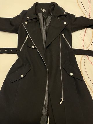 Abrigo Lana Adolfo Domínguez T.36 Negro