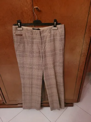 Pantaloni donna fantasia a quadri