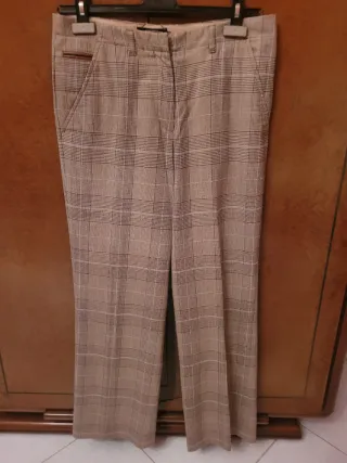 Pantaloni donna fantasia a quadri