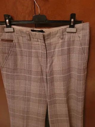 Pantaloni donna fantasia a quadri