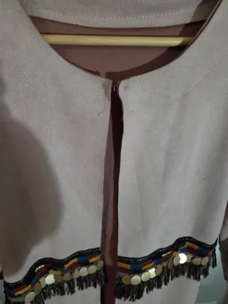 Chaqueta ante rosa palo T. M