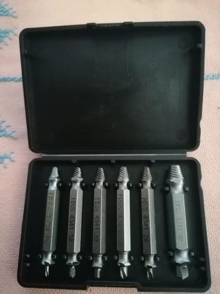 Set 6 Brocas Extractoras Tornillos HSS 4341