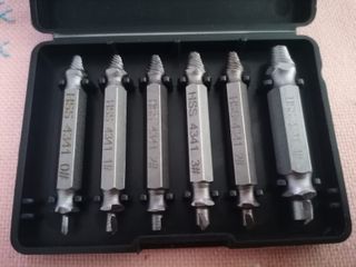 Set 6 Brocas Extractoras Tornillos HSS 4341