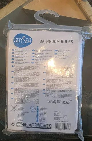 Cortina de ducha Sensea medidas 2 x 1.80