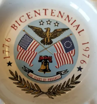 Independencia EEUU sellos+Cenicero+servilletas