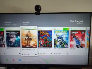 Xbox 360 + 2 mandos + Kinect