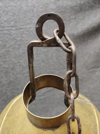 Antigua lámpara tipo quinqué