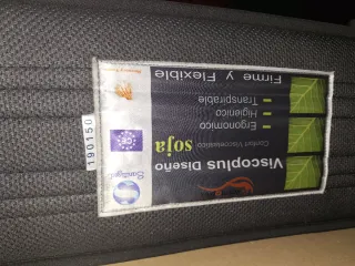 Colchón Doble Tela Negro y Blanco