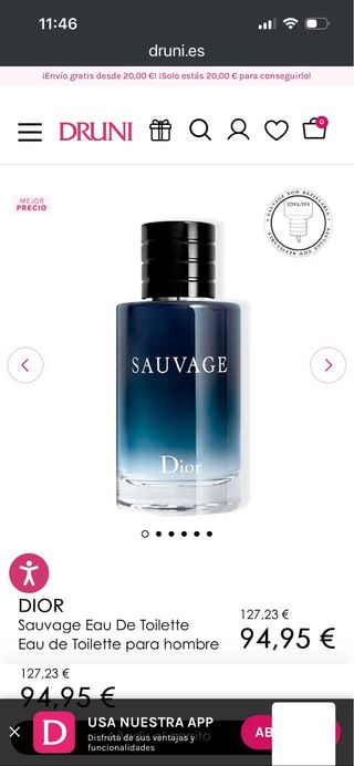 Dior Sauvage Eau de Toilette 100ml Nuevo