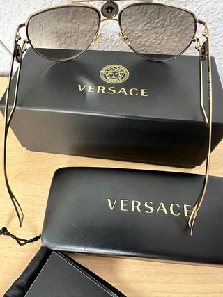 Gafas de Sol Versace Doradas y Marrones