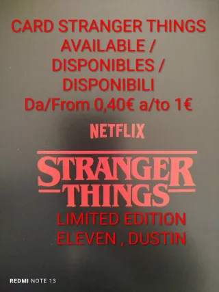 Card Stranger Things lista aggiornata