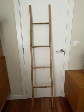 Escalera decorativa de bambú