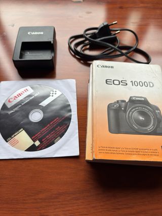 Cámara Canon EOS 1000D + Lentes 18-55
