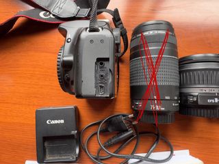Cámara Canon EOS 1000D + Lentes 18-55