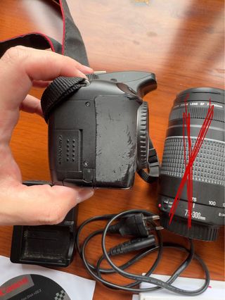 Cámara Canon EOS 1000D + Lentes 18-55