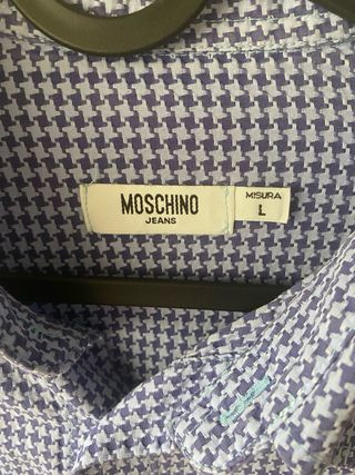 Camisa Moschino Azul Talla L