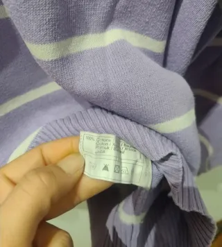 Maglioncino uomo lilla righe XL