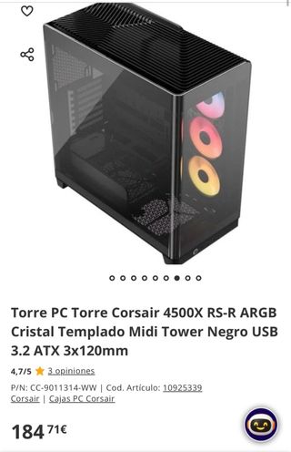 Torre PC Corsair 4500X RS-R ARGB