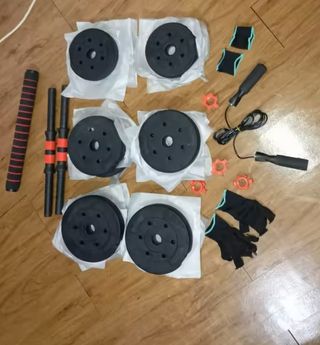 ◆NUEVO PRECINTADO◆ Juego de pesas 30Kg a estrenar