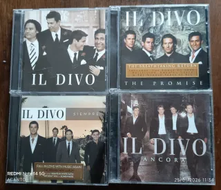 Lote 4 CDs Il Divo: The Promise, Ancora, Siempre