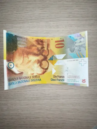 Billete 10 Francos Suizos