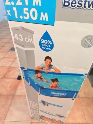 Piscina Bestway Steel Pro 2.21m x 1.50m