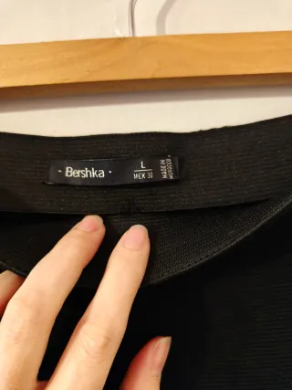 Minifalda negra con textura