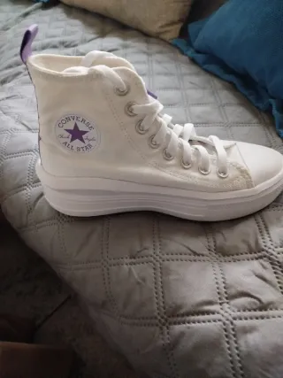 Zapatillas Converse Niña Blancas Plataforma