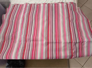 Cortina de baño a rayas nuevo a estrenar con funda