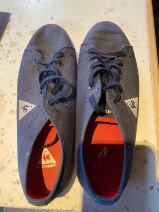 Zapatillas Le Coq Sportif Hombre Negras Rojas