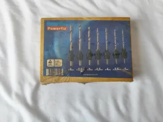 Juego brocas madera Powerfix