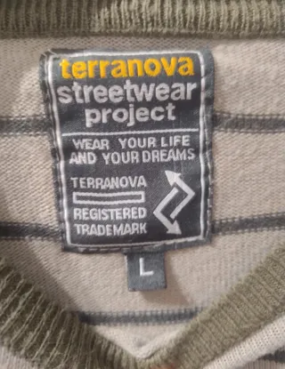 Maglioncino verde a righe taglia L