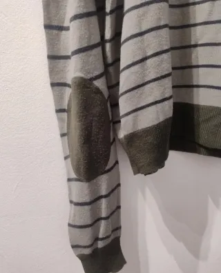 Maglioncino verde a righe taglia L