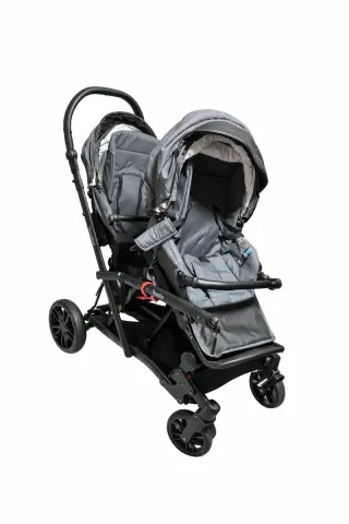 Carrito Gemelar Gris