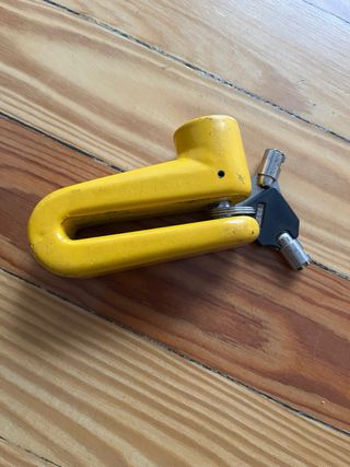 Candado Disco Moto Amarillo