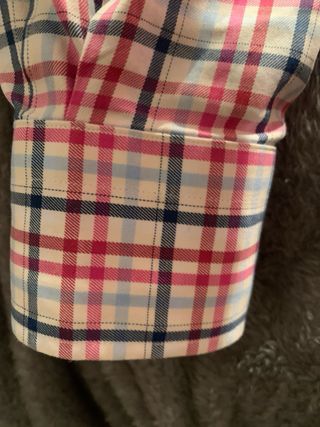 Camisa Zara Man Cuadros Azul y Rosa