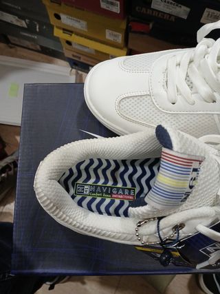 Zapatillas deportivas Navigare blancas talla 41