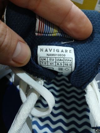 Zapatillas deportivas Navigare blancas talla 41