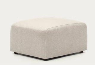 Reposapiés Puff Kave Home Beige