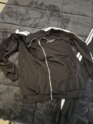 Tuta sportiva uomo nera e bianca