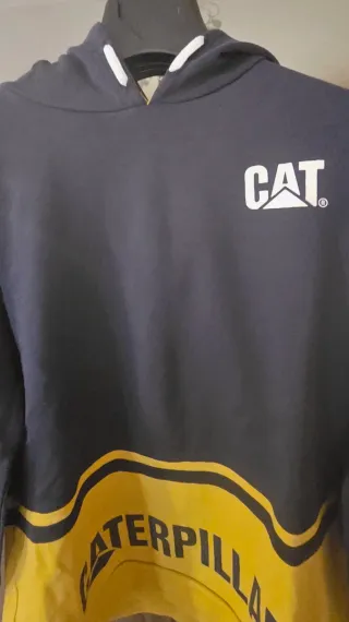 Felpa ragazzo Caterpillar blumarine e senape