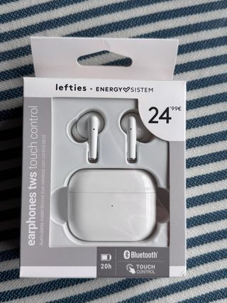 Auriculares inalámbricos Energy Sistem blancos.