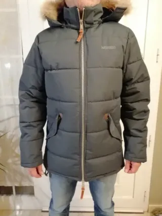 Anorak Geographical Norway gris Talla L