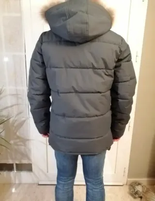 Anorak Geographical Norway gris Talla L