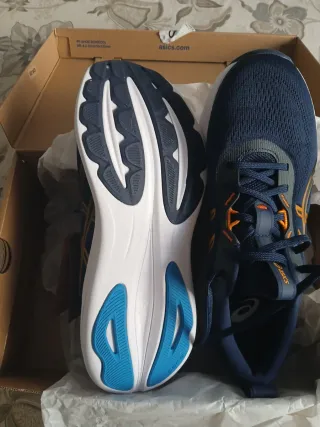 Zapatillas Asics Running Azul Naranja