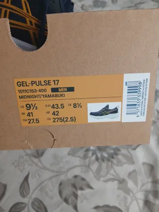 Zapatillas Asics Running Azul Naranja