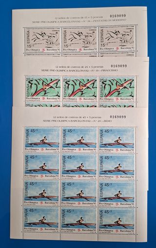 Sellos España Minipliegos 1991 Edifil 28-30